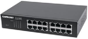 Intellinet 16-Port Gigabit Ethernet Switch - Switch - 16 x 10/100/1000